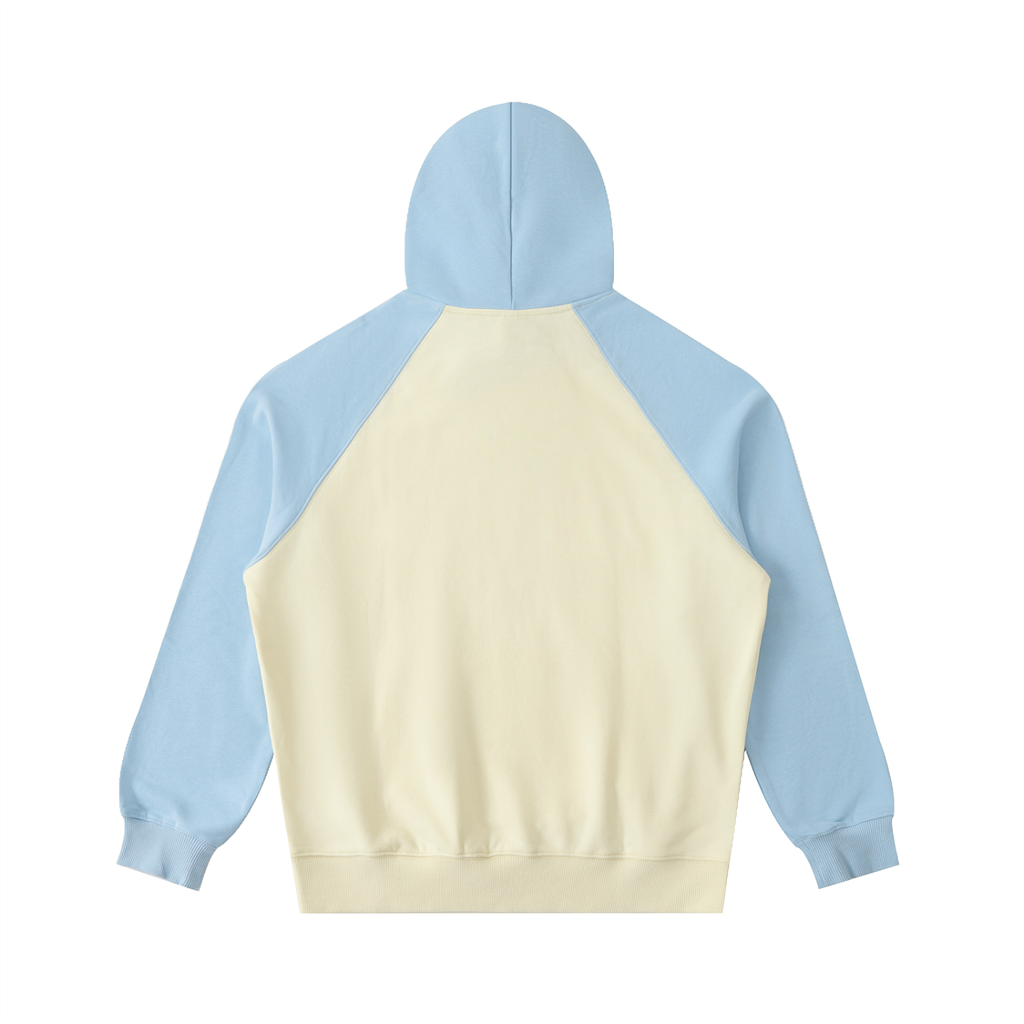 Color-Block Raglan Sleeve Hoodie