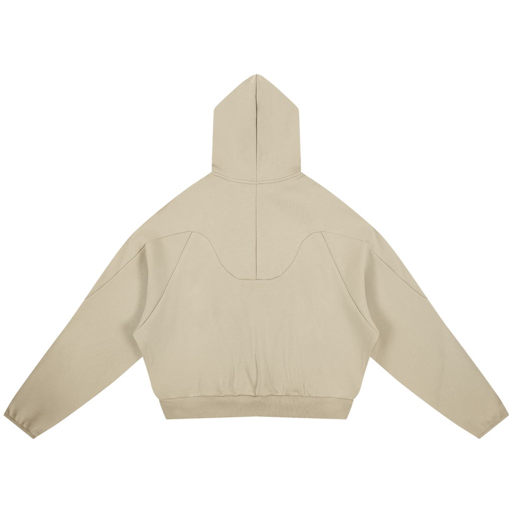 Curved Panel Raglan Hoodie