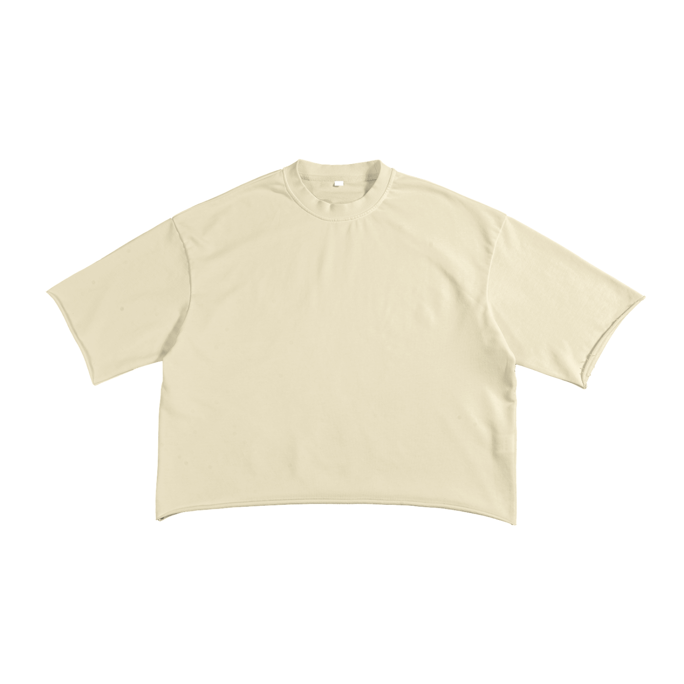 French Terry Raw Edge T-Shirt