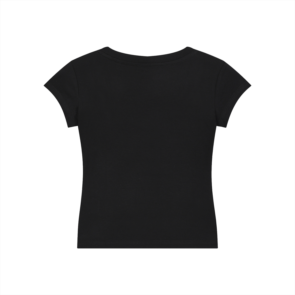 Essential V-Neck Bodycon T-Shirt