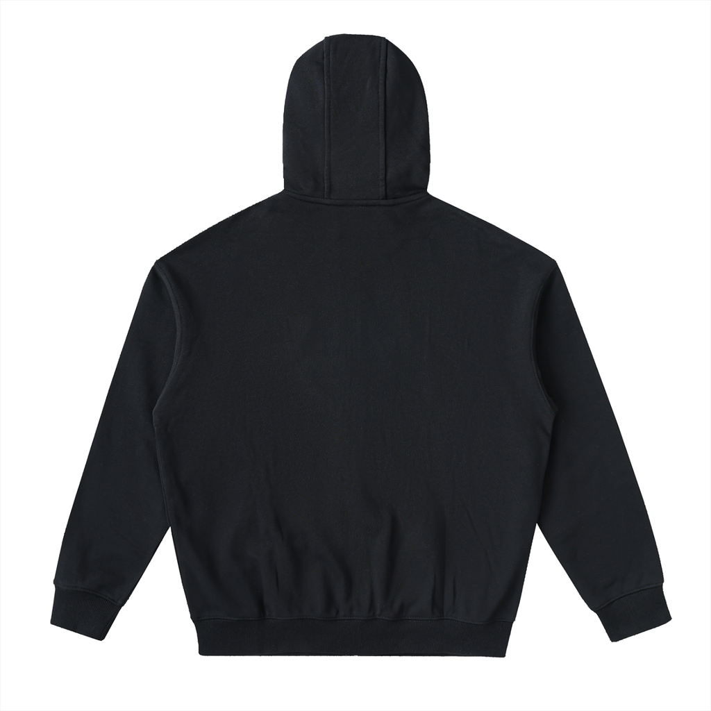 Drop-Shoulder Zip Up Hoodie
