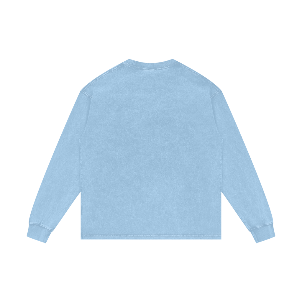 Acid Wash Oversize Long Sleeve T-Shirt