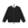 Contrast Side Stripe Fleece Track Jacket