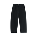 Belted Barrel-leg Chino Pants