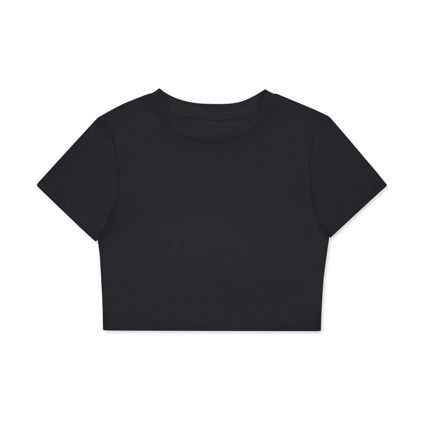 Fitted Crop Cotton T-Shirt